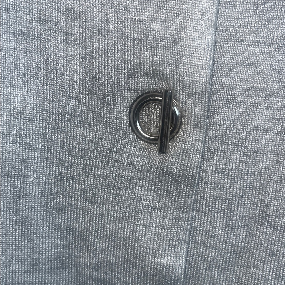 Philosophy Toggle Button Cardigan in Heather gray… - image 2